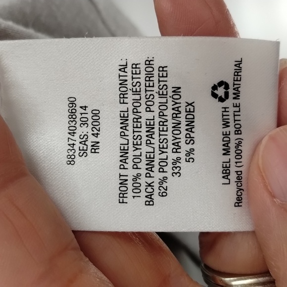 Attention brand paper crane print gray size small sleeveless ruffle tier stretch - Picture 6 of 8